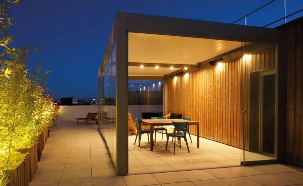 Pergola Bioclimatica ADARTE — pergola bioclimatica a lamelle orientabili (autoportante o addossata), Skema Libero Latina e Roma