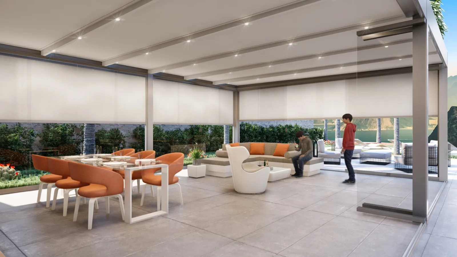 STABYLA — pergola / copertura addossata a tetto coibentato, Skema Libero Latina e Roma