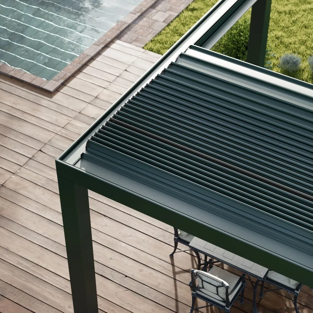 Pergomove — Pergola bioclimatica a lamelle impacchettabili, Skema Libero Latina e Roma