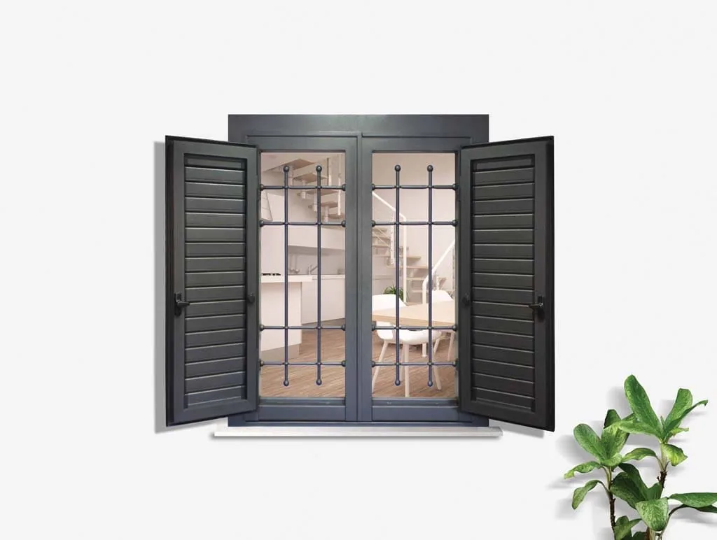 DUO BLIND ALLUMINIO, sistema combinato anta nell'anta